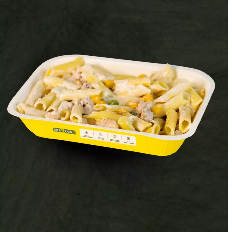 Penne sem glúten molho branco