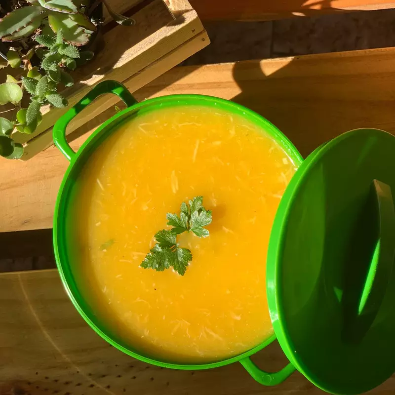 Mandioquinha com frango