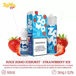 Morango Ice + 5ml Ice burst | 3mg