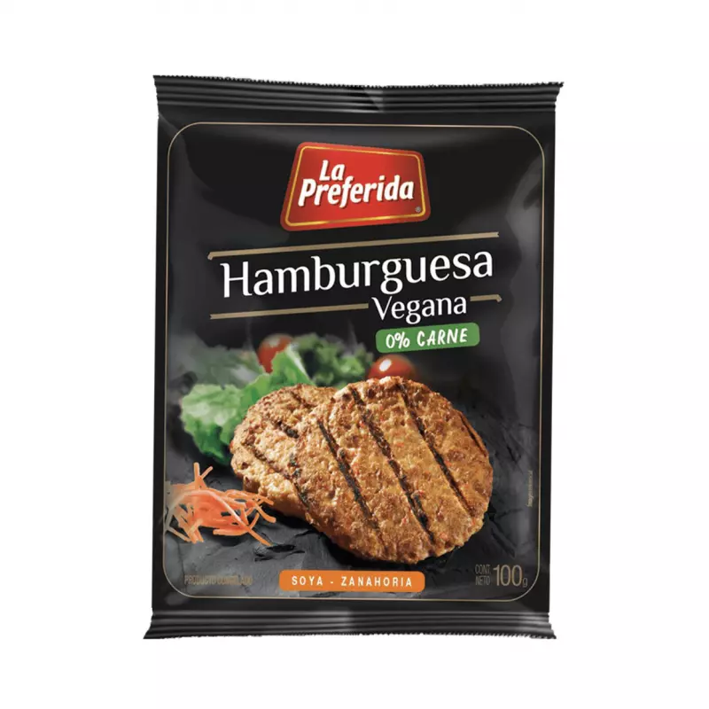 Hamburguesa soya zanahoria 100grs