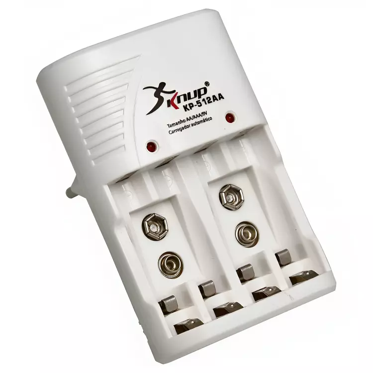 CARREGADOR DE PILHAS KNUP KP-512