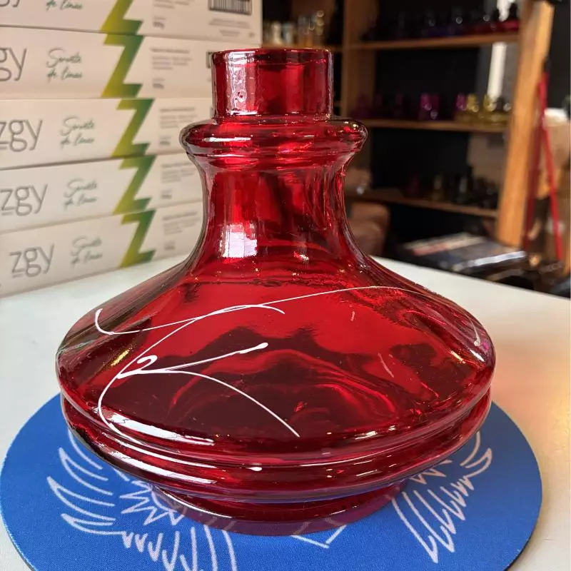 VASO ALADIN VERMELHO E LINHA BRANCA