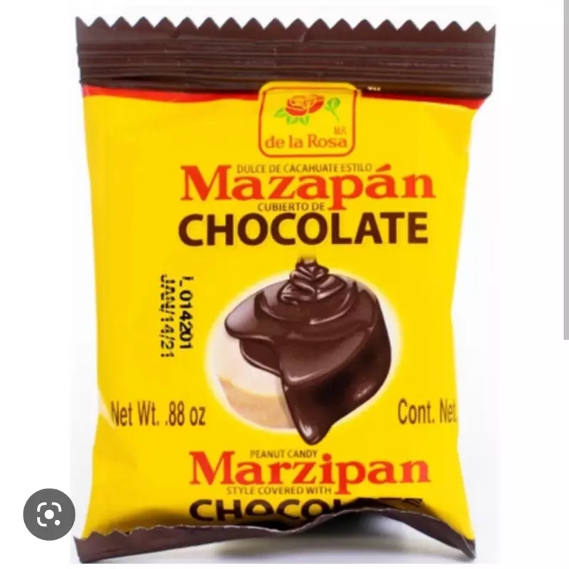 Mazapan con chocolate
