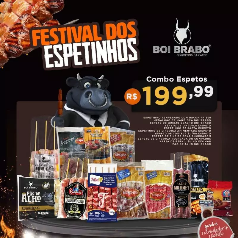 COMBÃO DE ESPETINHOS