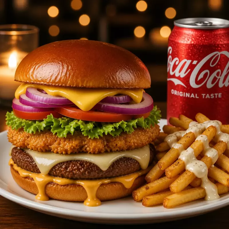 MENÚ BURGER DOBLE