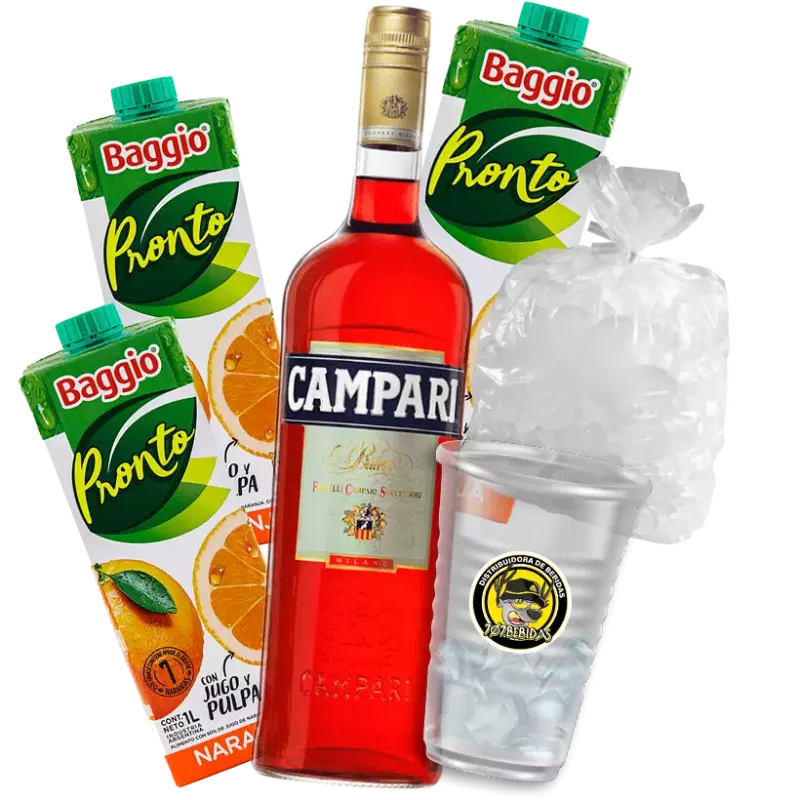 CAMPARI + 3 BAGGIO + HIELO + VASO707
