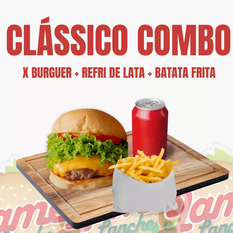 1X BURGUER ART  + 1LATA +1BATATA