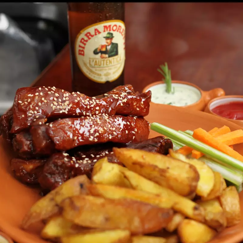 Costillas a la BBQ'