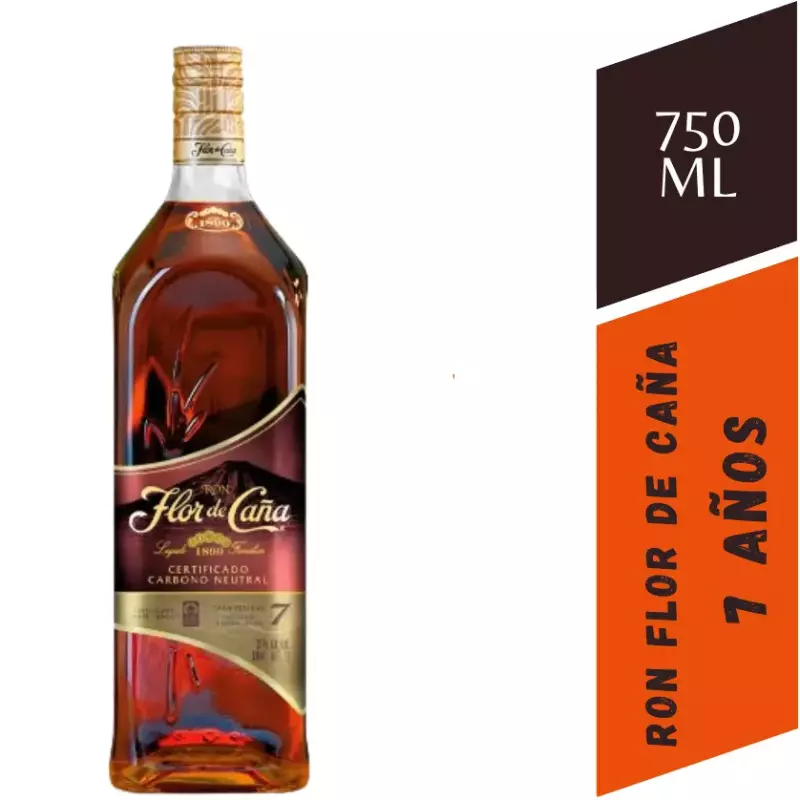 Ron Flor De Caña 7 Años - 750 Ml