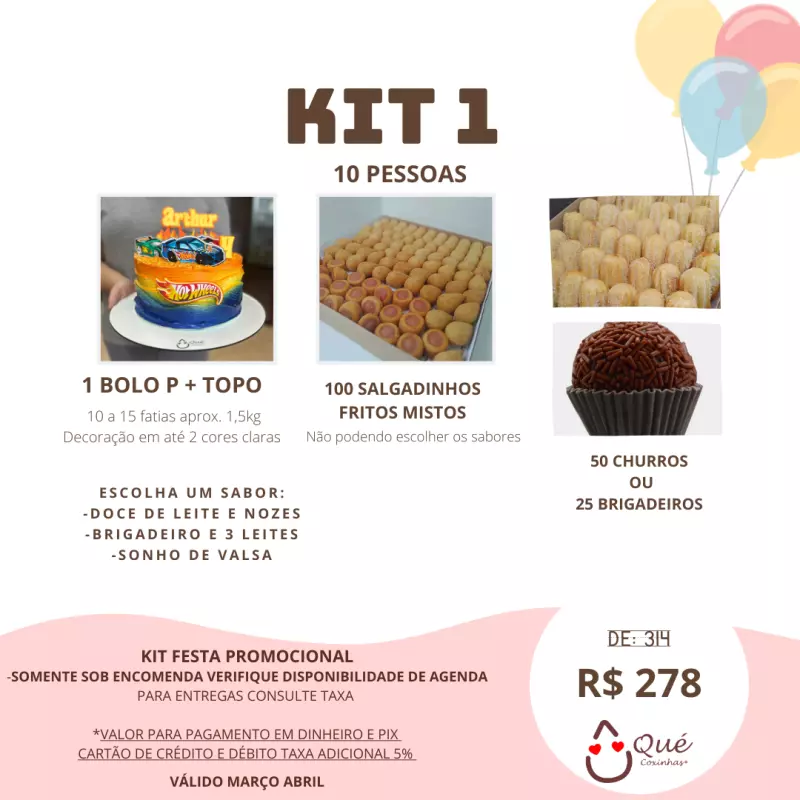 KIT 1 - 10 pessoas