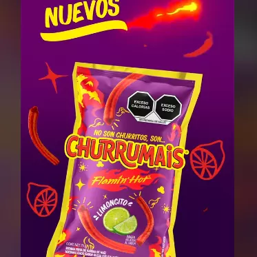 Churrumais F H  Limon 70 gr Sabritas