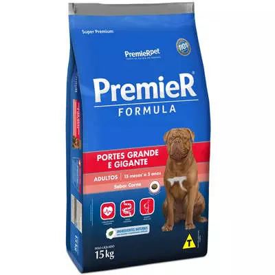 Premier Raças Grandes Carne 15kg