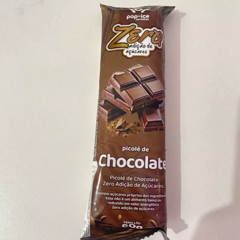Picolé Chocolate Zero açucar