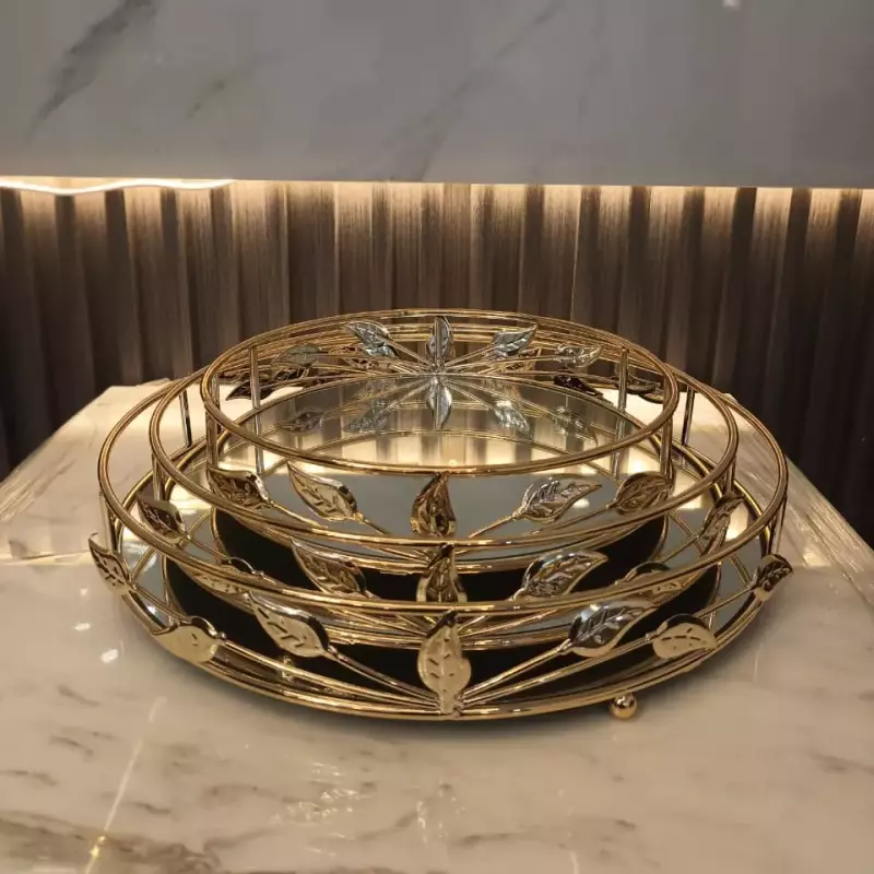 BANDEJA DORADA JX-476