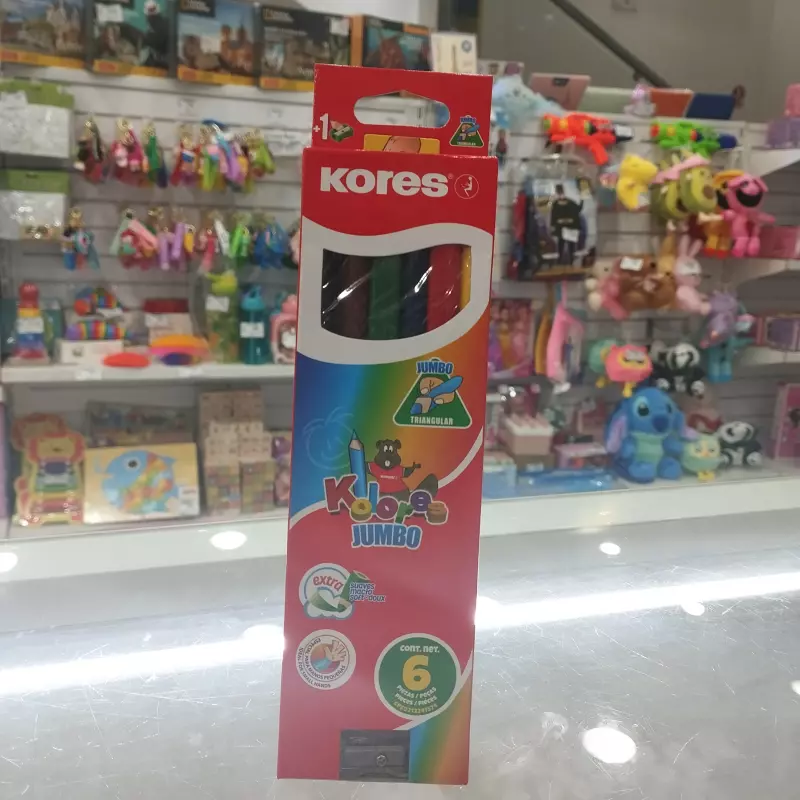 Colores jumbo 6 piezas kores