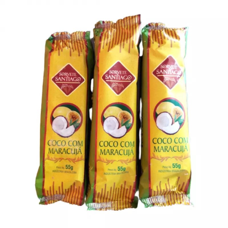 Picolé # Coco com Maracujá