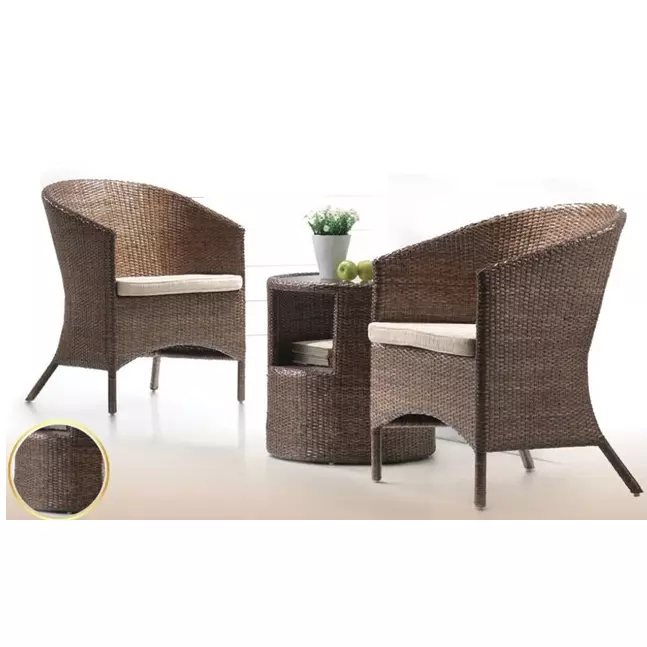 Set de 2 Silla Ratán Selago mas mesa