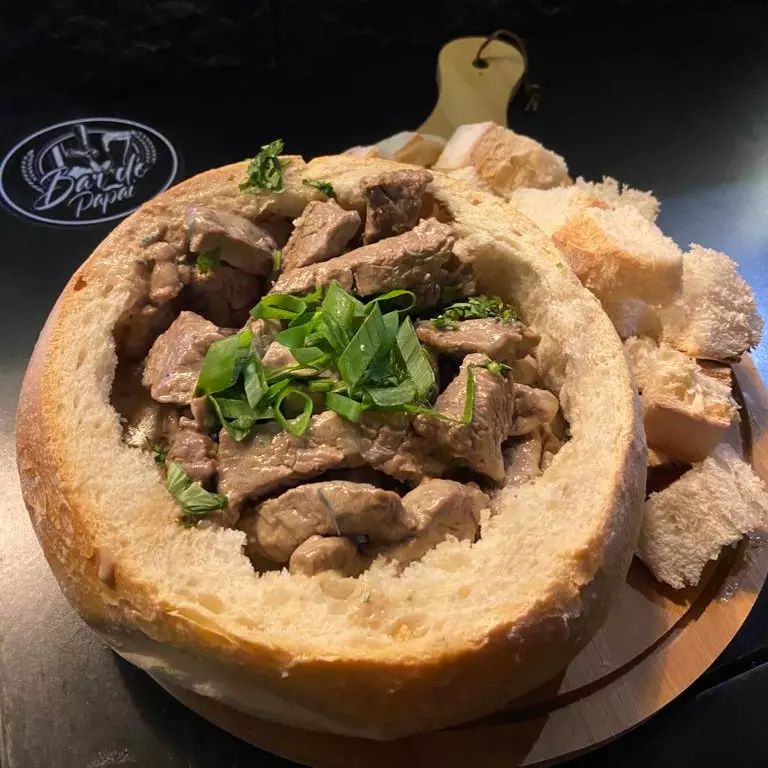 Filé Mignon c/ Pão com Gorgonzola