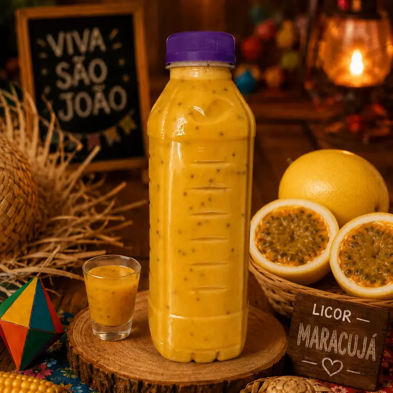 Licor cremoso de maracujá