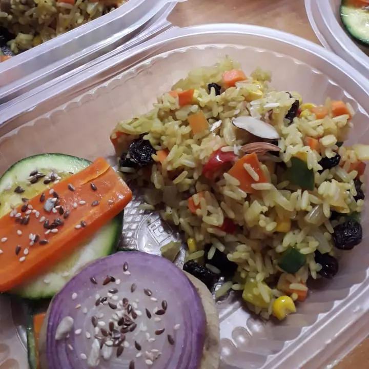 Curry de arroz - Vegetales braseados