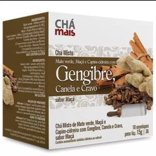 Chá Mais (Gengibre, canela e cravo)