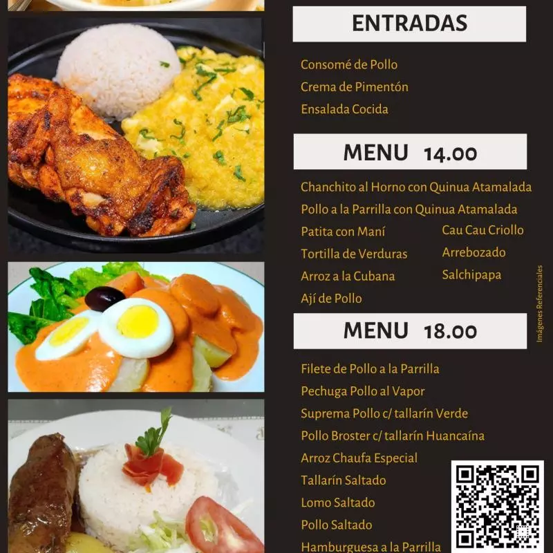 Menú 18.00 soles