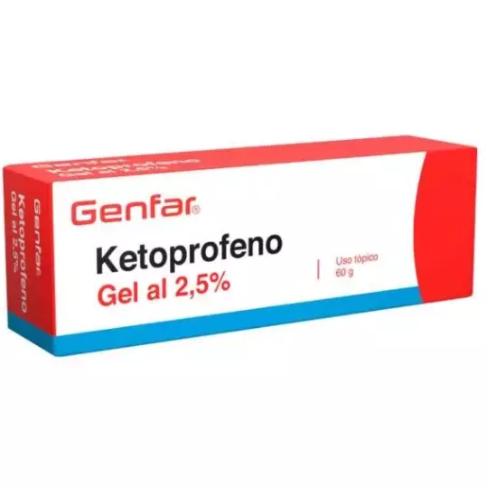 KETOPROFENO 2.5% GEL TOPICO 60 GR