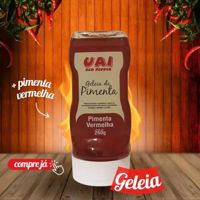 Geleia de Pimenta Vermelha 260gr