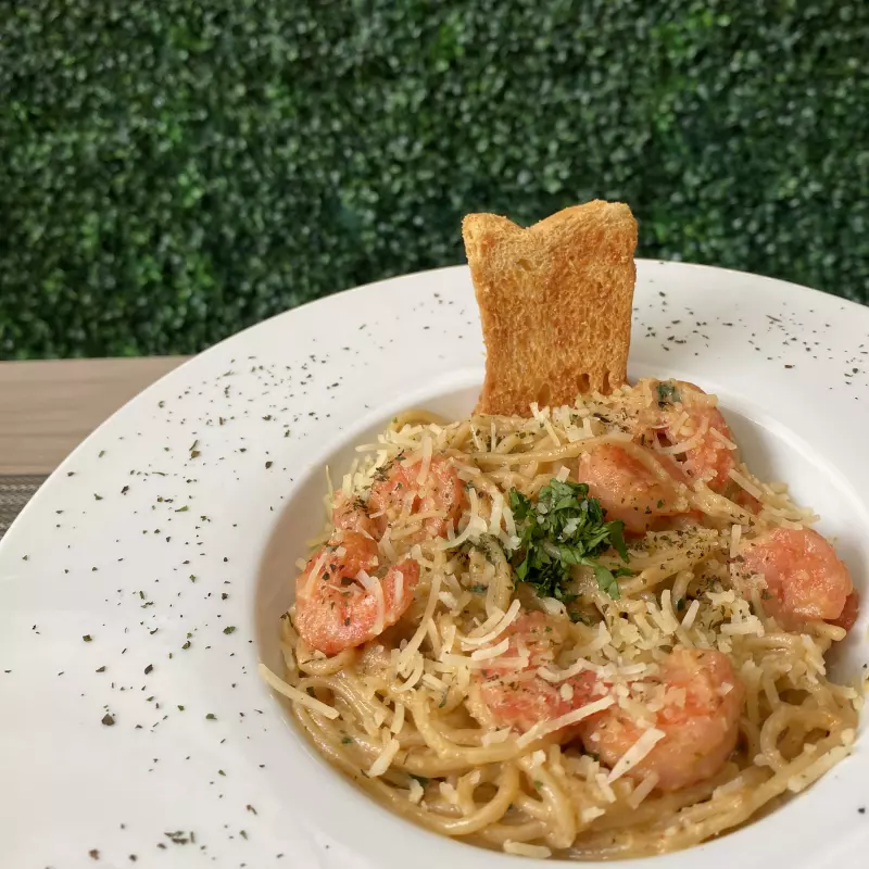 Pasta Strogonoff Camarón