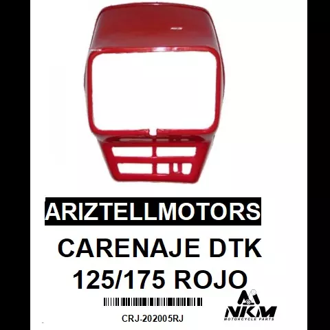 CARENAJE DTK 125/175 ROJO