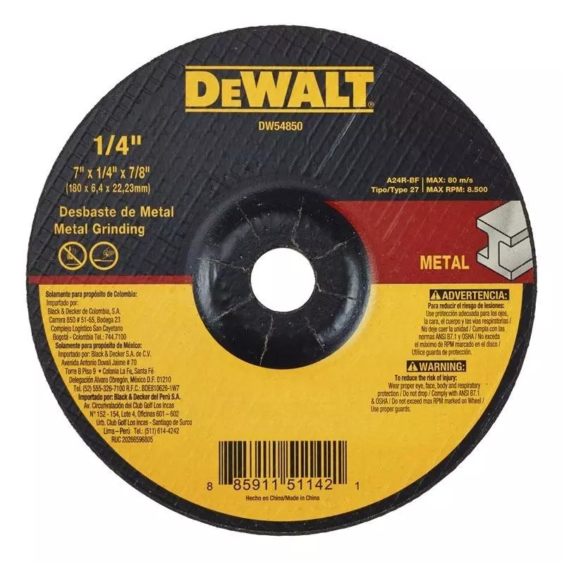 🧰Disco desbaste de metal DEWALT🧰