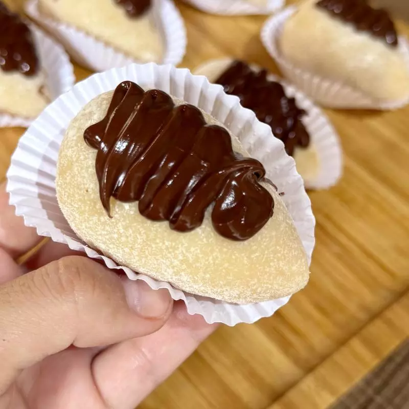 COXINHA DE NINHO COM NUTELLA