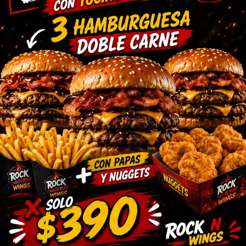 Trio burger 🍔🍔🍔
