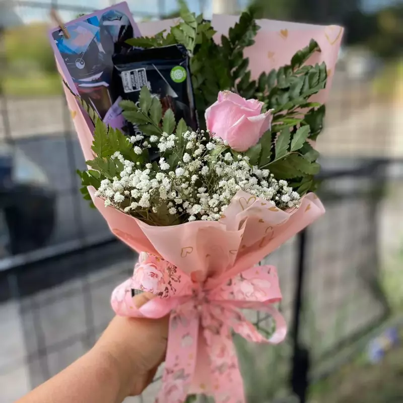 rosa com barra nestle e foto impress
