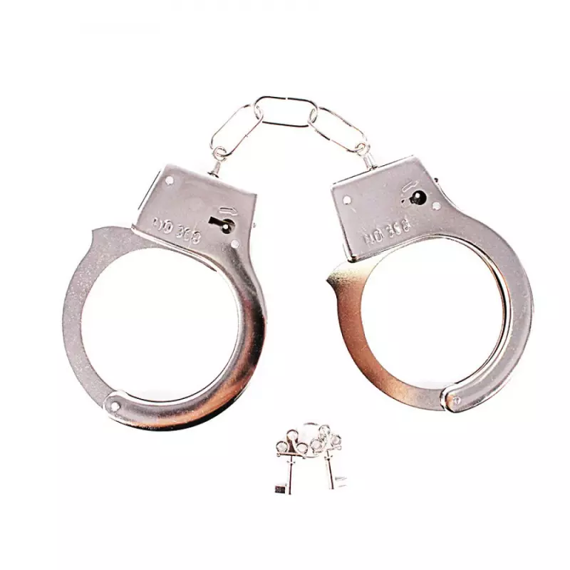 Algemas cor Prata Hand Cuffs