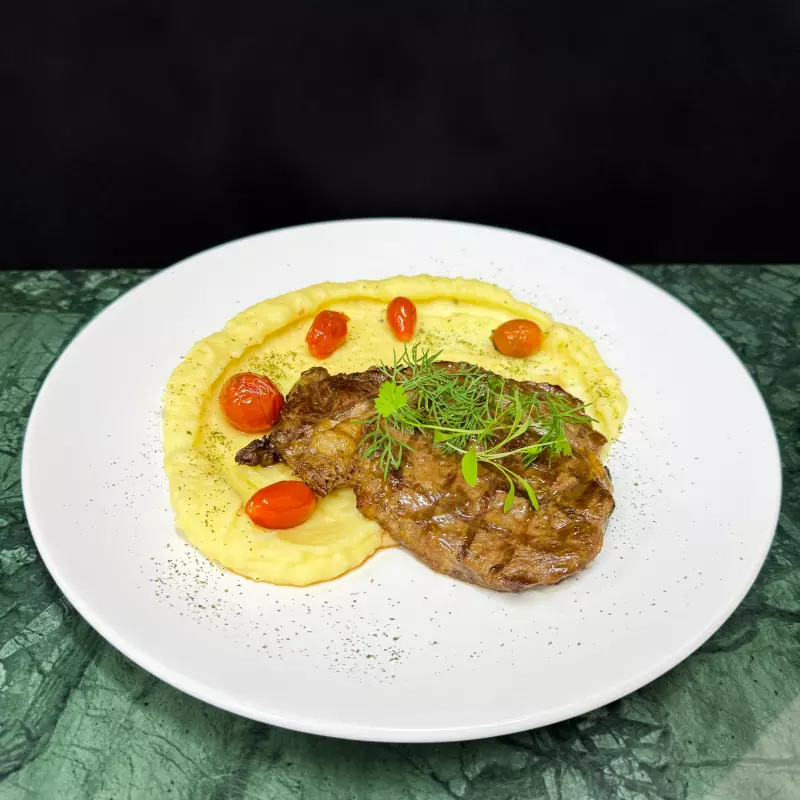 Aligot con ojo de Bife