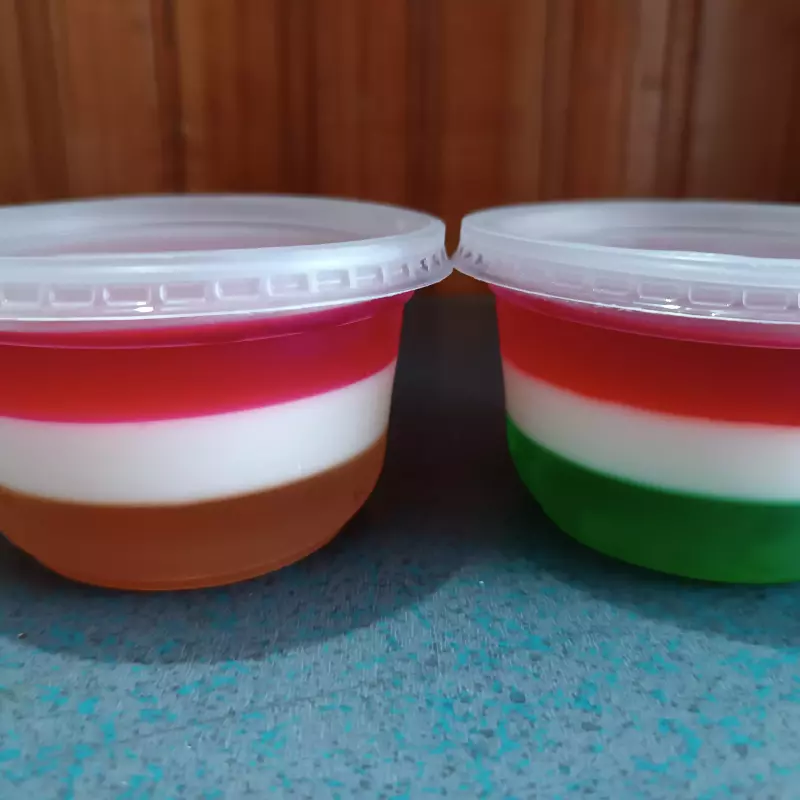Gelatina 3 sabores