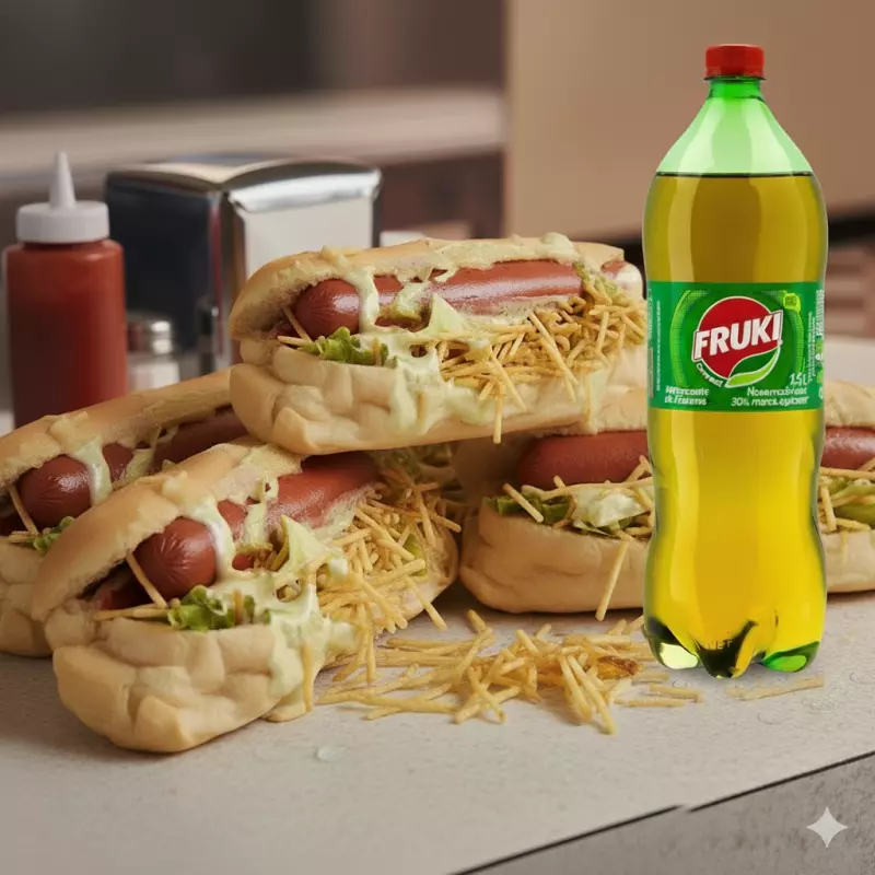 Combo 4 Cachorro Quente + Fruki 1.5l