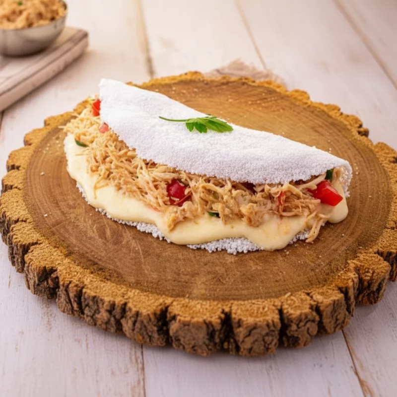 Tapioca salgada Frango