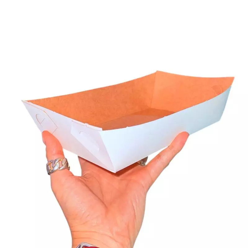 BANDEJA CARTON BLANCA (RECTANGULAR)