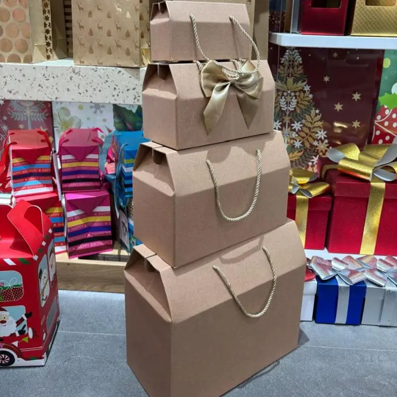Caja Kraft con cordon lazo #8161M