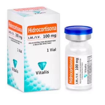 HIDROCORTISONA 100MG 1 AMPOLLA