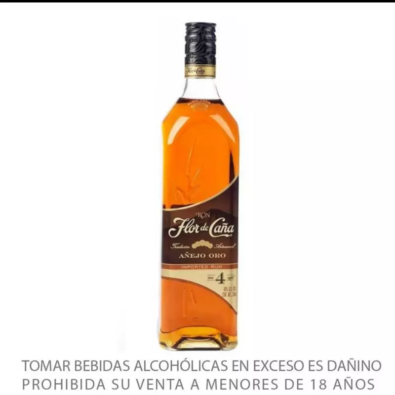 FLOR DE CAÑA AÑEJO ORO 4 AÑOS LITRO