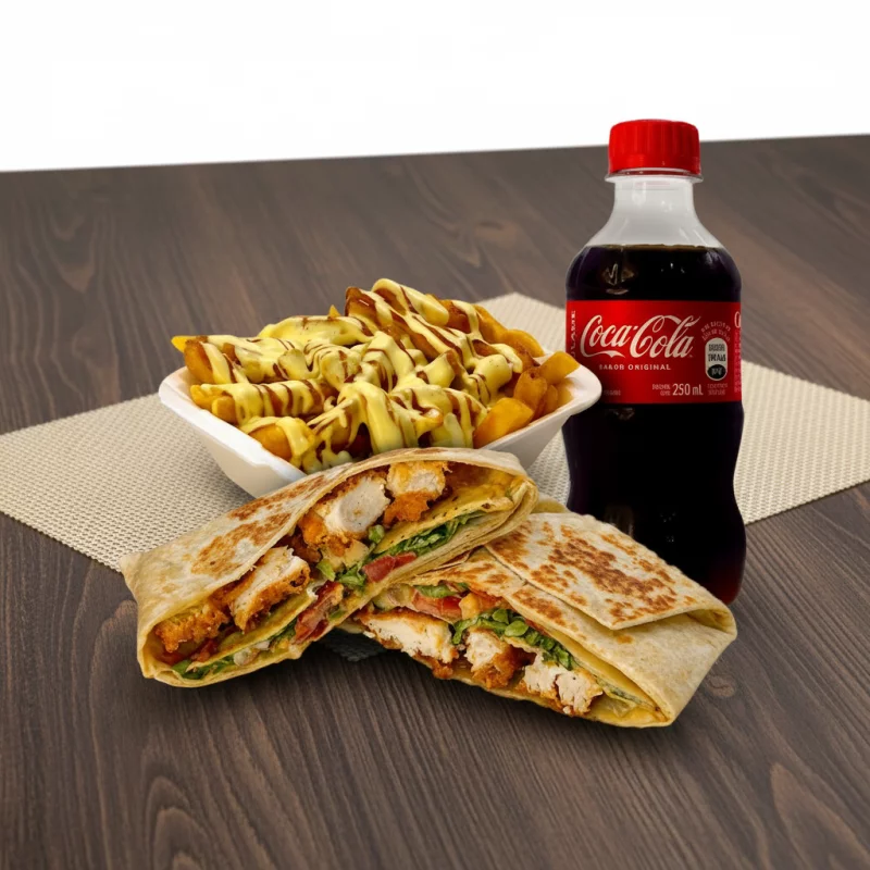 COMBO WRAP POLLO FRITO