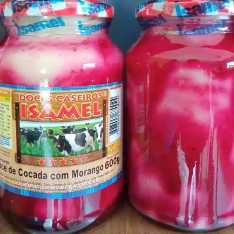 Doce Cocada com Morango 600g