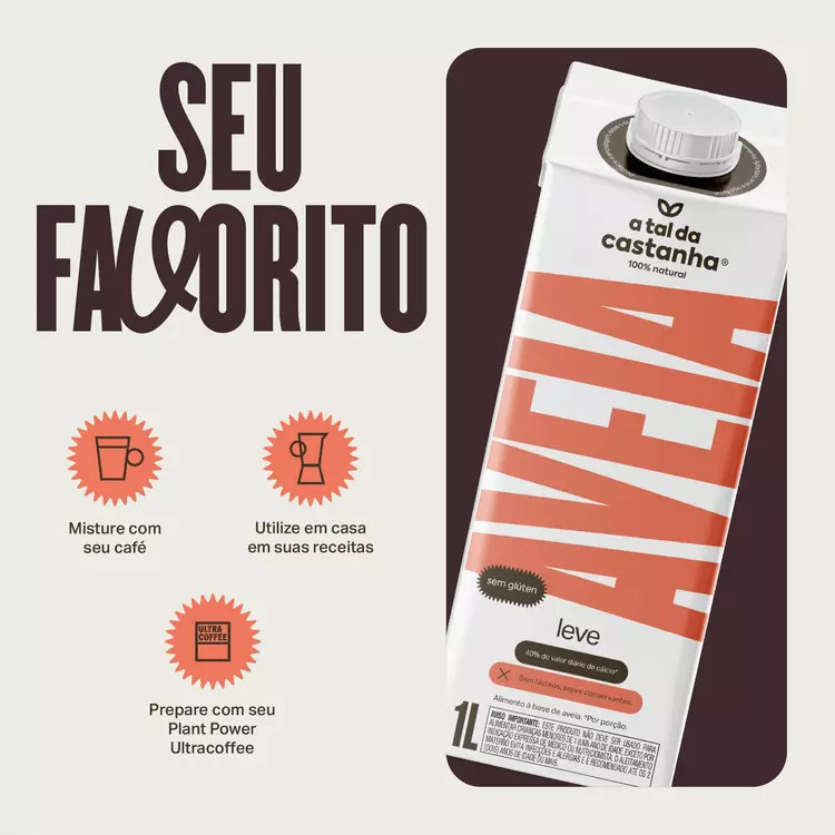 Aveia Leve 1L - A Tal da Castanha