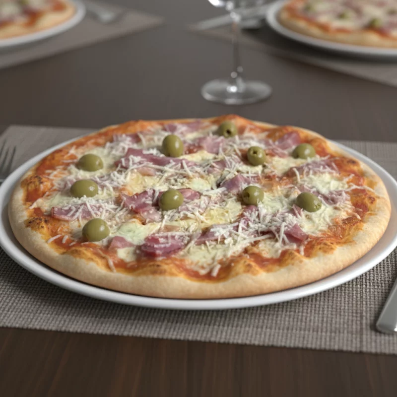 • Pizza de Panceta y Provolone