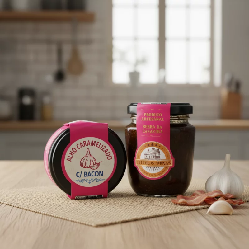 Geléia Alho Caramel. C/ Bacon 280g