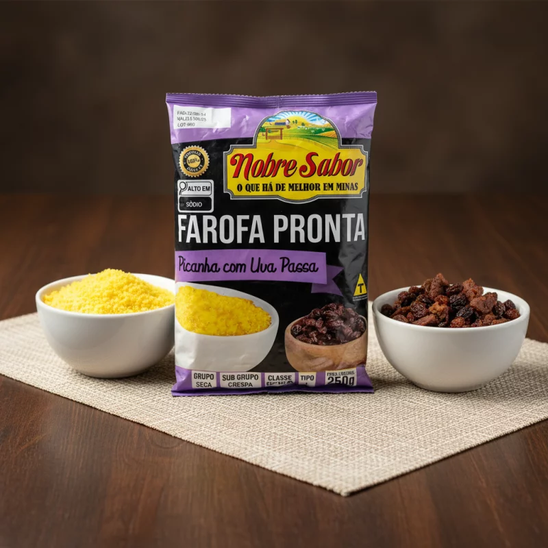 Farofa Uva Passas Nobre Sabor