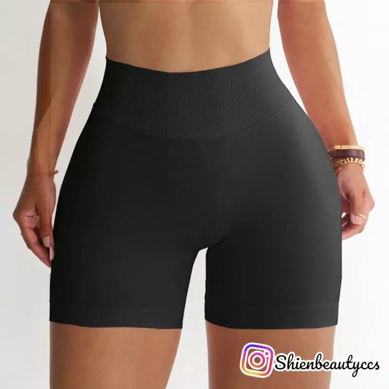 shorts deportivos de cintura alta